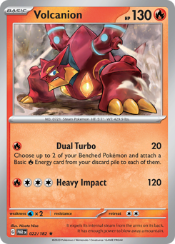 Volcanion, Paradox Rift #22, Pokémon TCG card