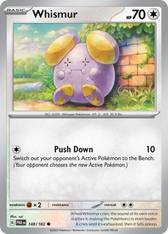 Whismur, Paradox Rift #148, Pokémon TCG card
