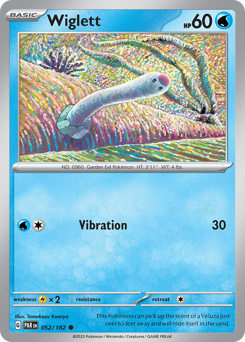 Wiglett, Paradox Rift #52, Pokémon TCG card