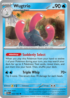 Wugtrio, Paradox Rift #53, Pokémon TCG card
