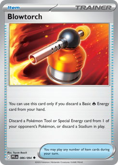Blowtorch, Phantasmal Flames #86, Pokémon TCG card