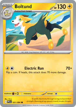 Boltund, Phantasmal Flames #31, Pokémon TCG card