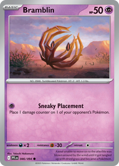 Bramblin, Phantasmal Flames #46, Pokémon TCG card