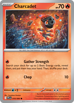 Charcadet, Phantasmal Flames #19, Pokémon TCG card