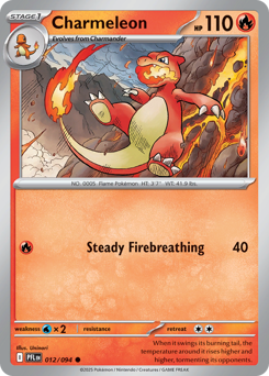 Charmeleon, Phantasmal Flames #12, Pokémon TCG card