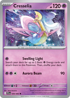 Cresselia, Phantasmal Flames #39, Pokémon TCG card