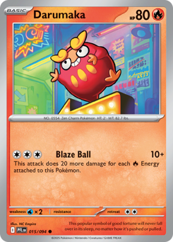 Darumaka, Phantasmal Flames #15, Pokémon TCG card
