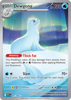 Dewgong, Phantasmal Flames #97, Pokémon TCG card