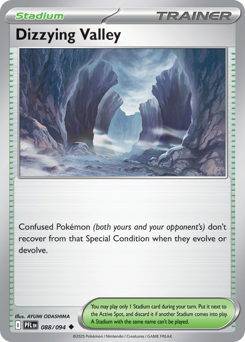 Dizzying Valley, Phantasmal Flames #88, Pokémon TCG card