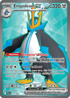 Empoleon ex, Phantasmal Flames #114, Pokémon TCG card