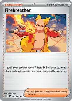 Firebreather, Phantasmal Flames #89, Pokémon TCG card