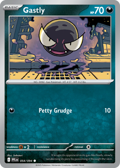 Gastly, Phantasmal Flames #54, Pokémon TCG card