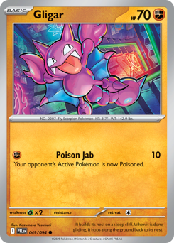 Gligar, Phantasmal Flames #49, Pokémon TCG card