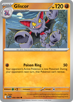Gliscor, Phantasmal Flames #50, Pokémon TCG card