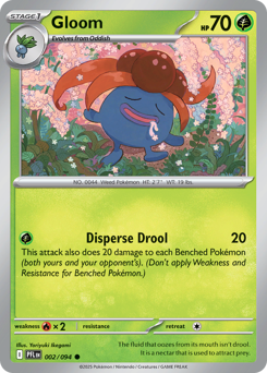 Gloom, Phantasmal Flames #2, Pokémon TCG card