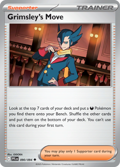 Grimsley's Move, Phantasmal Flames #90, Pokémon TCG card