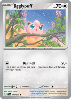 Jigglypuff, Phantasmal Flames #76, Pokémon TCG card