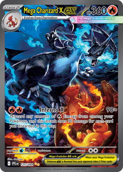 Mega Charizard X ex, Phantasmal Flames #125, Pokémon TCG card