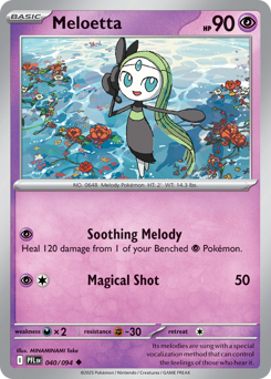 Meloetta, Phantasmal Flames #40, Pokémon TCG card