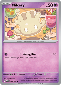 Milcery, Phantasmal Flames #43, Pokémon TCG card