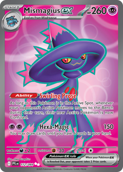 Mismagius ex, Phantasmal Flames #112, Pokémon TCG card