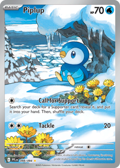 Piplup, Phantasmal Flames #98, Pokémon TCG card