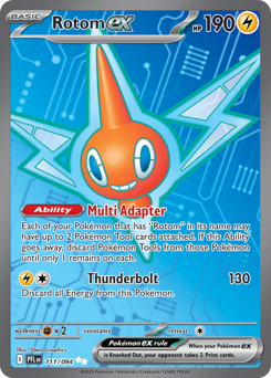 Rotom ex, Phantasmal Flames #111, Pokémon TCG card