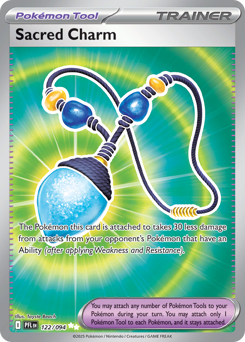 Sacred Charm, Phantasmal Flames #122, Pokémon TCG card
