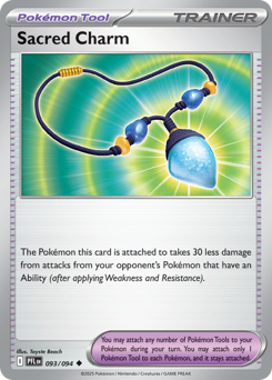 Sacred Charm, Phantasmal Flames #93, Pokémon TCG card