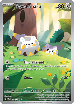 Togedemaru, Phantasmal Flames #104, Pokémon TCG card