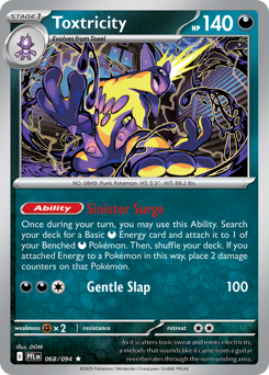 Toxtricity, Phantasmal Flames #68, Pokémon TCG card