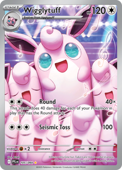 Wigglytuff, Phantasmal Flames #105, Pokémon TCG card