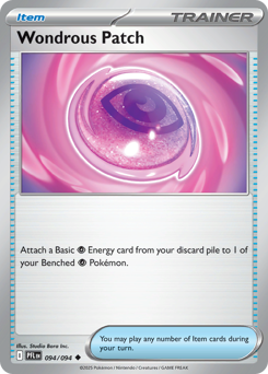 Wondrous Patch, Phantasmal Flames #94, Pokémon TCG card