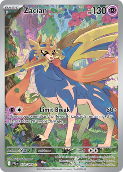 Zacian, Phantasmal Flames #100, Pokémon TCG card