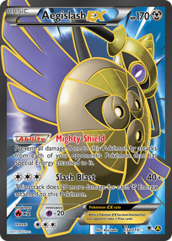 Aegislash-EX, Phantom Forces #65a, Pokémon TCG card