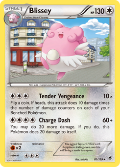 Blissey, Phantom Forces #81, Pokémon TCG card