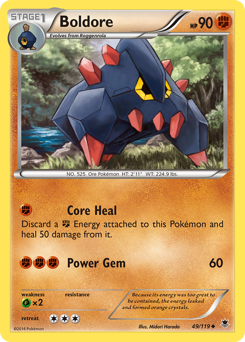 Boldore, Phantom Forces #49, Pokémon TCG card