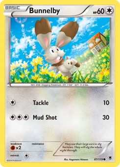 Bunnelby, Phantom Forces #87, Pokémon TCG card