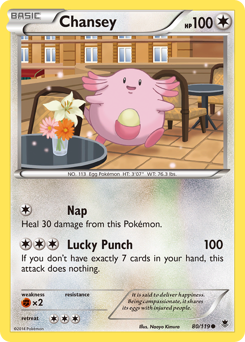 Chansey, Phantom Forces #80, Pokémon TCG card