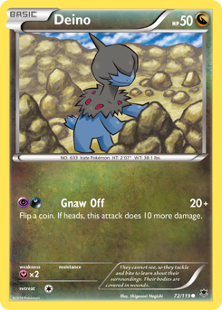 Deino, Phantom Forces #72, Pokémon TCG card