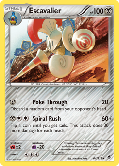 Escavalier, Phantom Forces #64, Pokémon TCG card