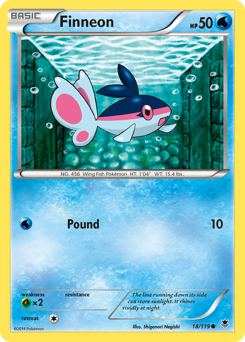 Finneon, Phantom Forces #18, Pokémon TCG card