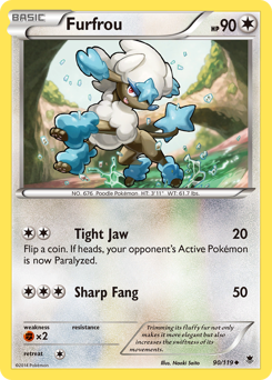 Furfrou, Phantom Forces #90, Pokémon TCG card