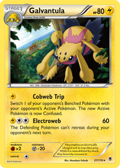 Galvantula, Phantom Forces #27, Pokémon TCG card
