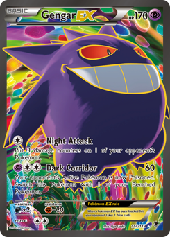 Gengar-EX, Phantom Forces #114, Pokémon TCG card
