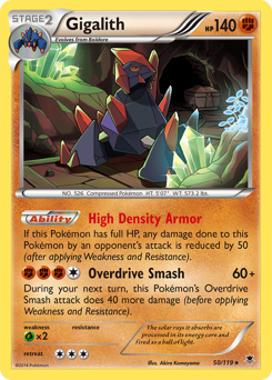 Gigalith, Phantom Forces #50, Pokémon TCG card