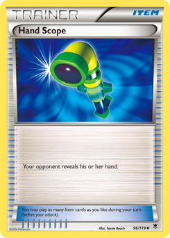 Hand Scope, Phantom Forces #96, Pokémon TCG card