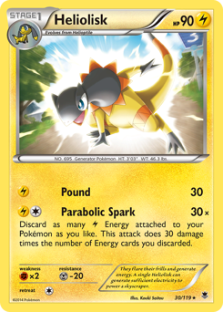 Heliolisk, Phantom Forces #30, Pokémon TCG card
