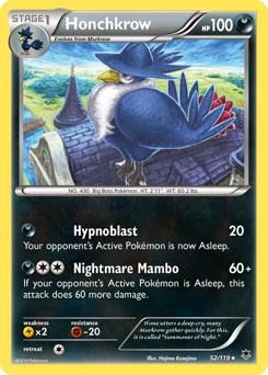 Honchkrow, Phantom Forces #52, Pokémon TCG card