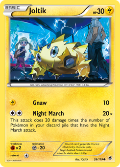 Joltik, Phantom Forces #26, Pokémon TCG card